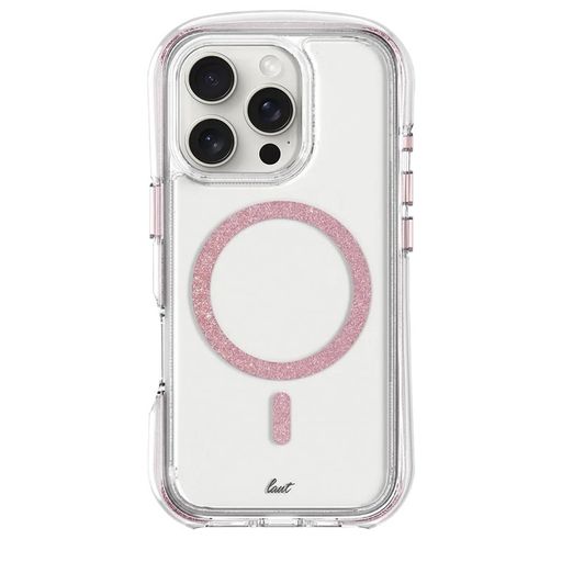 Чехол-накладка LAUT AERO SPARKLE with MagSafe for iPhone 16 Pro Max Crystal-pink (L_IP24D_AS_P)