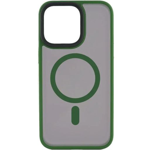 Чехол TPU+PC Metal Buttons with MagSafe iPhone 12/12 Pro - green