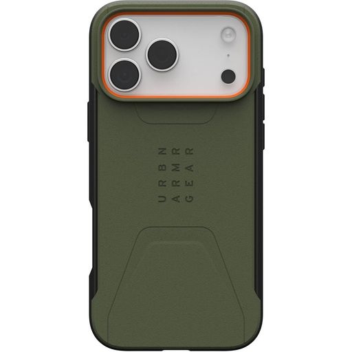 Чохол UAG для iPhone 17 Pro Max Civilian MagSafe Olive/Orange (114546117297)