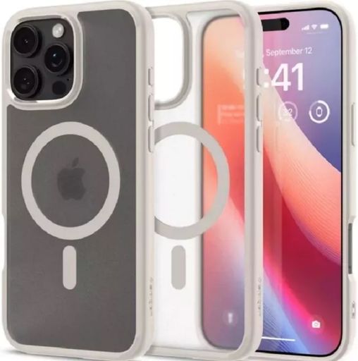 Чохол Spigen для iPhone 16 Pro Max - Ultra Hybrid MagFit, Frost Natural Titanium (ACS08382)