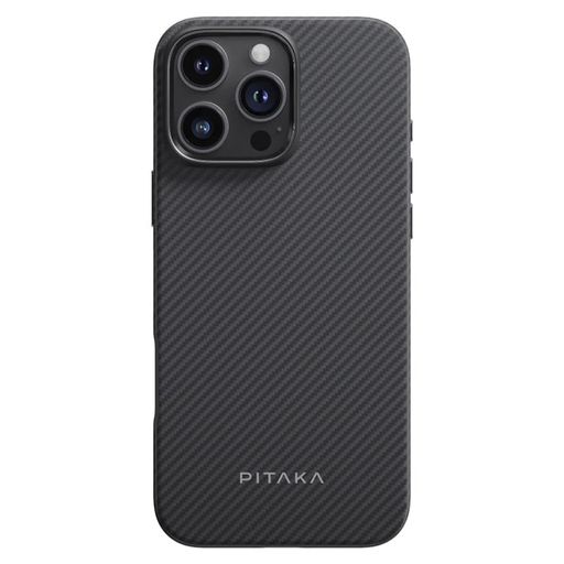 Чохол Pitaka Military-Grade Protective Case Classic Twill 600D Black/Grey for iPhone 16 Pro (KI1601PPA)