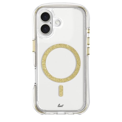 Чохол-накладка LAUT AERO SPARKLE with MagSafe for iPhone 16 Crystal Gold (L_IP24A_AS_GD)