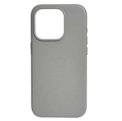 Чохол Leather Case with MagSafe iPhone 16 Pro Max Light grey