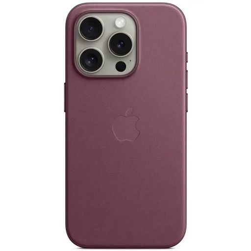 Чохол Leather Case with MagSafe iPhone 15 Pro Max Mulberry