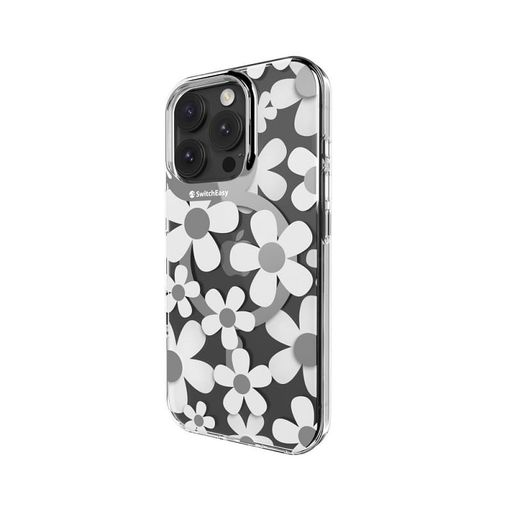 Чехол-накладка Switcheasy Fleur M 3D Patterned Shockproof Case for iPhone 16 Pro White (SPH66P269WH24)