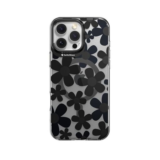 Чехол-накладка Switcheasy Fleur M 3D Patterned Shockproof Case for iPhone 16 Pro Max Black (SPH67P269BK24)