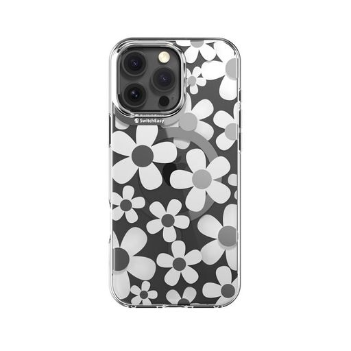 Чехол-накладка Switcheasy Fleur M 3D Patterned Shockproof Case for iPhone 16 Pro Max White (SPH67P269WH24)