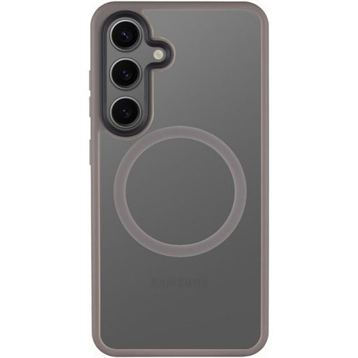 TPU+PC Чохол Metal Buttons with MagSafe Colorful для Samsung Galaxy S25 (Сірий / Grey)