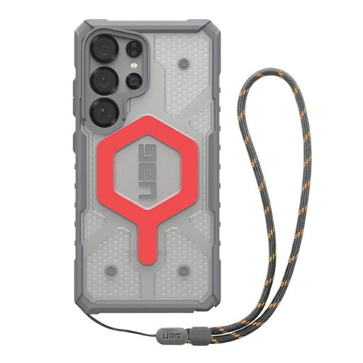 Чохол+ремінець UAG для Samsung Galaxy S25 Ultra, Pathfinder Clear with Magnet Bundle, Active Lava Lanyard (2144831bv02)
