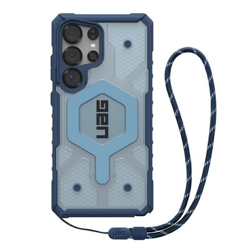 Чохол+ремінець UAG для Samsung Galaxy S25 Ultra, Pathfinder Clear with Magnet Bundle, Blues Lanyard (2144831bv03)