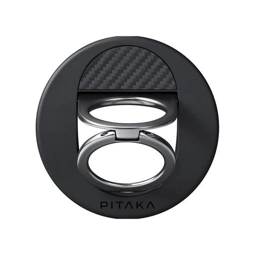 Магнитное кольцо-подставка для телефона Pitaka MagEZ Grip 3 Twill 600D Black/Grey (MGB2402)