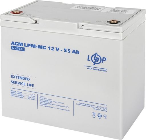 Аккумулятор мультигелевый LogicPower LPM-MG 12 - 55 AH (3873)