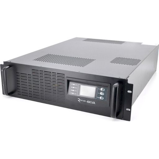 Джерело безперебійного живлення Ritar RT-6KS-LCD, RACK 6000VA (5400Вт), 192 В + батарейний блок 12V 7,5 Ah х 16 шт