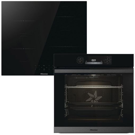 Вбудована духова шафа Hisense BSA65226AB + варильна поверхня індукційна Hisense HI6401BSC