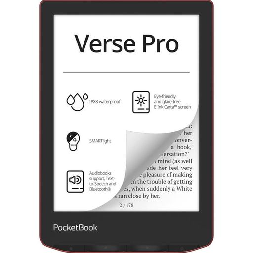 Електронна книга PocketBook 634 Verse Pro Passion Red (PB634-3-CIS)