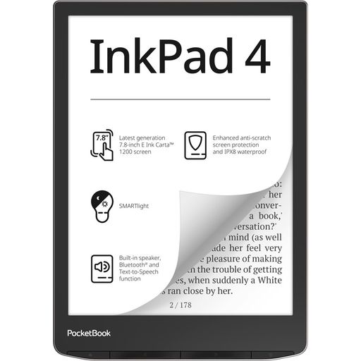 Електронна книга PocketBook 743G InkPad 4 Stardust Silver (PB743G-U-WW)