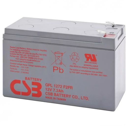 Акумулятор для ДБЖ CSB 12В 7.2 Аг (GPL1272F2)