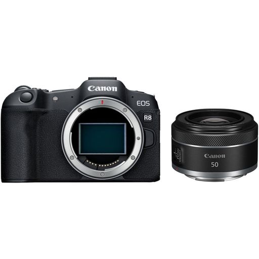 Бездзеркальний фотоапарат Canon EOS R8 + RF 50mm f/1.8 STM (5803C019RF50)