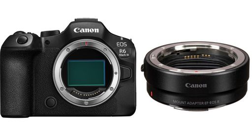 Бездзеркальний фотоапарат Canon EOS R6 Mark III Body + Mount Adapter EF-EOS R