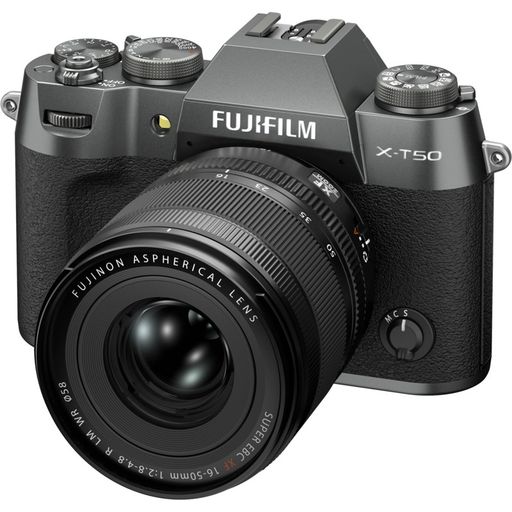Бездзеркальний фотоапарат Fujifilm X-T50 kit 16-50mm f/2,8-4,8R LM WR Charcoal Silver (16828650)
