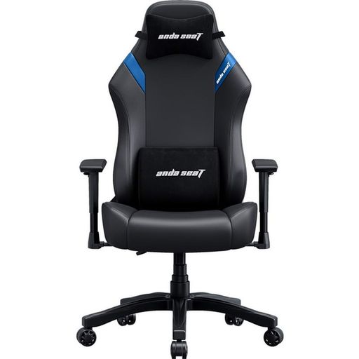 Крісло ігрове Anda Seat Luna Size L Black/Blue PVC (AD18-44-BS-PV)