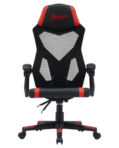 Геймерское кресло Canyon Flow MCH01 Mesh Black Red (CNE-MCH01R)