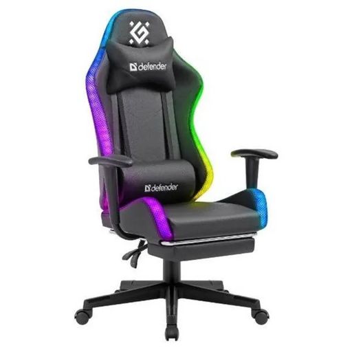 Геймерское кресло Defender Watcher RGB Black (64334)