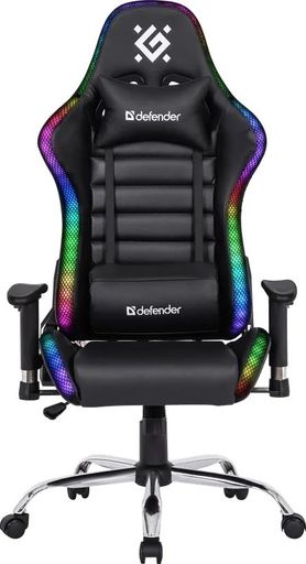 Геймерське крісло Defender Ultimate RGB Black (64355)