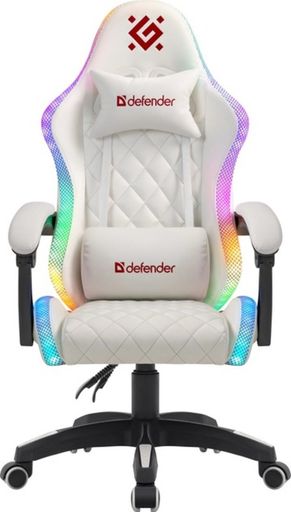 Геймерське крісло Defender Energy RGB White (64557)
