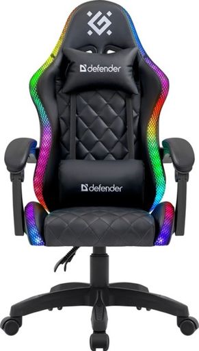 Геймерское кресло Defender Energy RGB Black (64559)