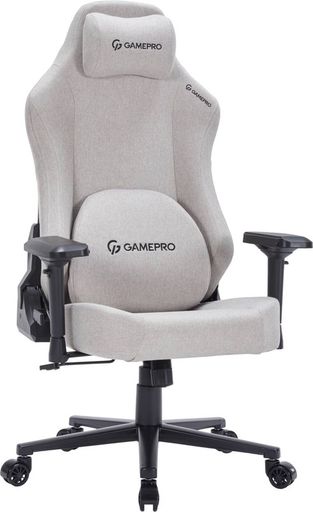 Крісло для геймерів GamePro FGC750LG Size L Fabric Light Grey