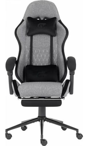 Крісло ігрове GT Racer X-2324 Fabric Gray/Black Suede