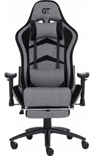 Крісло ігрове GT Racer X-2534-F Fabric Gray/Black Suede