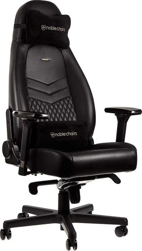 Геймерское кресло Noblechairs Icon Series Real Leather Black (NBL-ICN-RL-BLA)