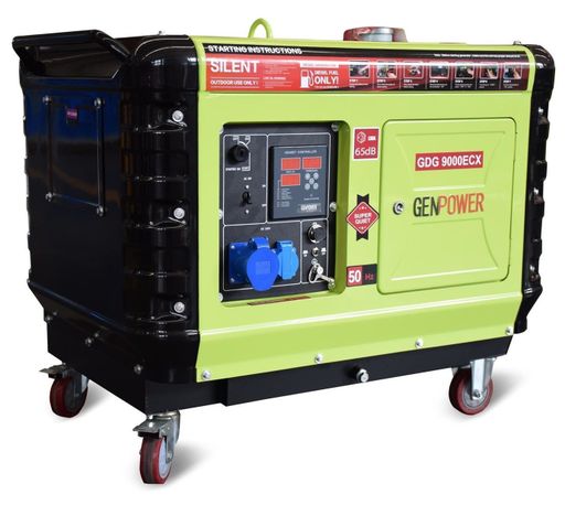 Генератор GenPower Generator GDG 9000 ECX (Однофазний з додатковим зашумленням 7кВт)