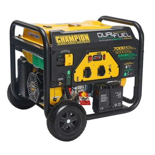 Комбінований генератор (газ-бензин) Champion 7000 Watt LPG Dual Fuel (CPG7500E2-DF-EU)