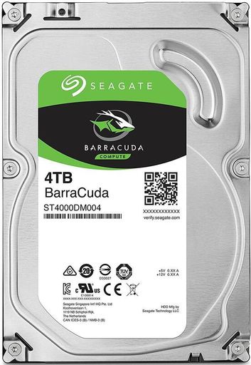 Накопитель HDD SATA 4.0TB Seagate BarraCuda 5400rpm 256MB (ST4000DM004)