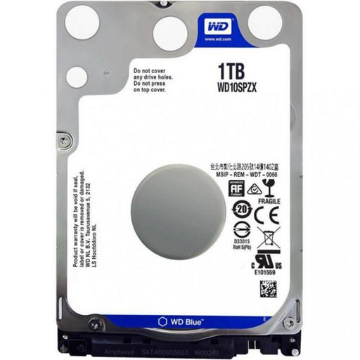 Внутрішній жорсткий диск WD 1TB 2.5" 5400 128MB SATA Blue (WD10SPZX)
