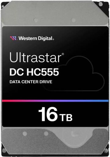 Жорсткий диск 3.5" WD Ultrastar DC HC555 16TB SATA/512MB (\WUH722016CLE6L4/0B48722)