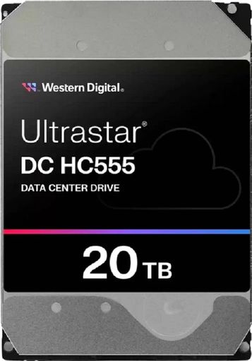 Жорсткий диск WD Ultrastar DC HC555 20 TB 7200RPM 512MB (WUH722020CLE6L4 0B48724)
