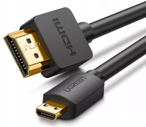 Кабель мультимедійний Ugreen HDMI M to HDMI micro M 2.0m 4K black (30103)