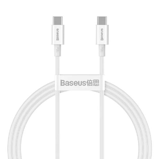 Кабель Baseus Superior Series Fast Charging Type-C to Type-C PD 100W (1m) (White) (CATYS-B02)
