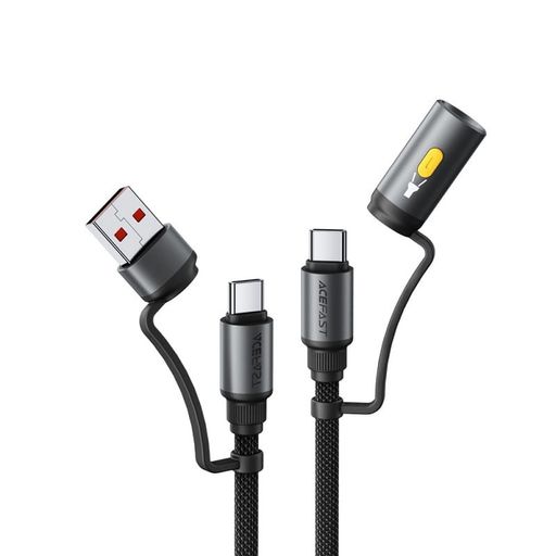 Кабель Acefast J5 USB + USB-C Multi-Function Led (Black)