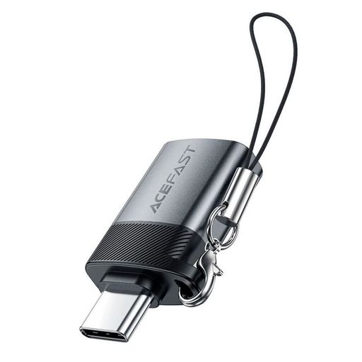 Перехідник Acefast digital display J7 USB to Type-C (metal grey)