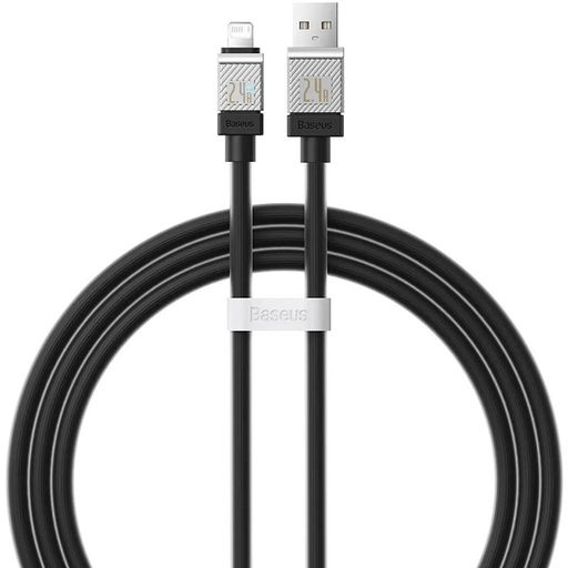 Кабель Baseus CoolPlay Series Fast Charging Cable USB to iP 2.4A 1m Black (CAKW000401)