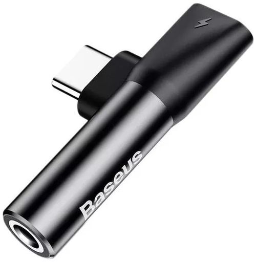 Перехідник AUX Baseus L41 Type-C to Type-C + 3.5mm Black (CATL41-01)