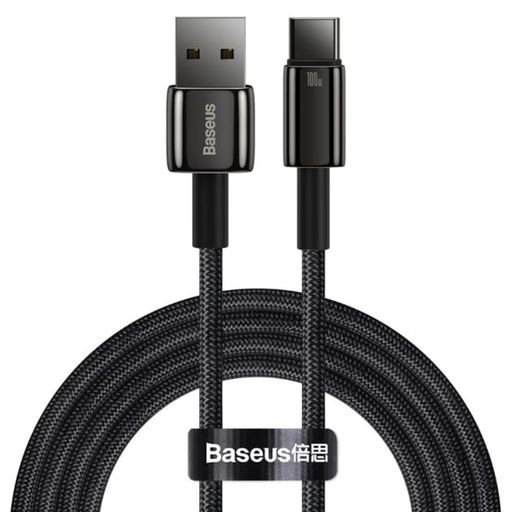 Кабель Baseus Tungsten Gold Fast Charging USB to Type-C 100W (2m)