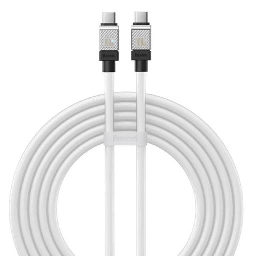 Кабель Baseus CoolPlay Series Fast Charging Cable Type-C to Type-C 100W 2m White (CAKW000302)