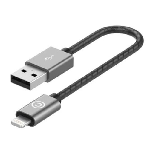 Кабель Lab.C Lightning Leather Cable A.L Space Grey (0.15 m) (LABC-510-GR)