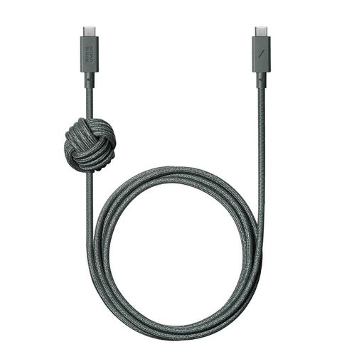 Кабель Native Union Anchor Cable USB-C to USB-C Pro 240W Slate Green (3 m) (ACABLE-C-GRN-NP)